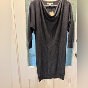 Michael Kors NWT Gray Cowl Neck Sweater Dress